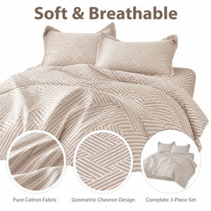 Poland Local Stock 3 Piece Cotton <b>Bedding</b> <b>Set</b> Queen Size Woven Herringbone Duvet EU Dropshipping - Product Image 3