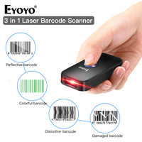 Scanner de codes-barres 2.4G, Portable, filaire et sans fil, de 16M, avec batterie de 650mAh, nouveau, Scanner de codes à barres, bluetooth, portatif