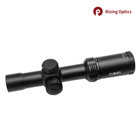 Lunette de chasse 1-6x24 SFP HD LPVO avec illumination rouge à 6 niveaux, optique tactique en alliage d'aluminium