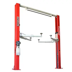 Clear Floor Type Electric Hydraulic 2 Post Car Lift With 9920 Lb Lifting Capacity For Auto Repair And Maintenance