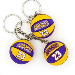 Llavero con colgante de baloncesto para hombre, accesorio de marca de moda de la nba, con diseño de letras de Harry Potter, Owen, Durant, James Kobe Curry, brother