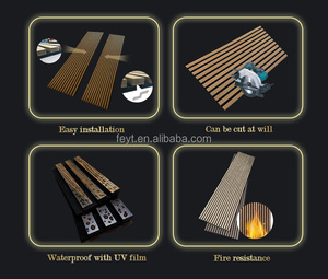 Acquista Bubo Pannello acustico akupanel da esterno akupanel da parete in legno di quercia bianca 10 piedi per la chiesa - Product Image 4