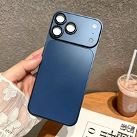 Casing Pelindung Kamera Berkualitas Tinggi Anti Benturan 360 Derajat Full Body dengan Bingkai Logam dan Lapisan Belakang Aluminium Matte untuk 16/15/14 Pro