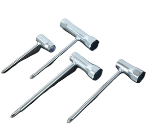 Clé en T de qualité DIY pour réglage de tronçonneuse, outil de mesure métrique compatible avec la bougie d'allumage pour tondeuse à gazon et tronçonneuse - Product Image 1