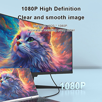 USB-C-auf-VGA-Kabel, USB-Typ-C-auf-VGA-Konverter, 1080p 60Hz, für Laptops, Mobiltelefone, Tablets, HDTV-Displays und Projektoren