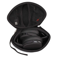 Sac de rangement rigide en EVA personnalisé OEM pour écouteurs BT, étui de voyage universel à fermeture éclair avec doublure souple, vente en gros directe d'usine