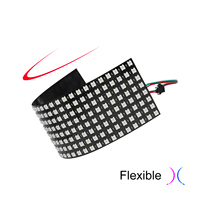 Écran d'affichage LED flexible programmable IP20 DC5V WS2812B en cuivre Epistar pour panneau matriciel paysager 8x8 16x16 8x32