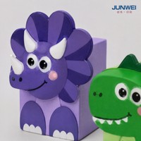 Boîtes en papier pliables recyclées pour cadeaux et friandises sur le thème des dinosaures, pour fêtes, baby shower, anniversaires, fournitures pour fêtes
