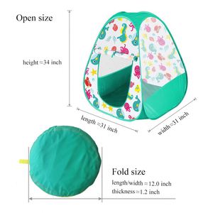 Foldable Portable Playhouse Pop up Kids <b>Play</b> <b>Tent</b> for Indoor Outdoor With Carry Bag, Gift Boys and Girls - Product Image 3