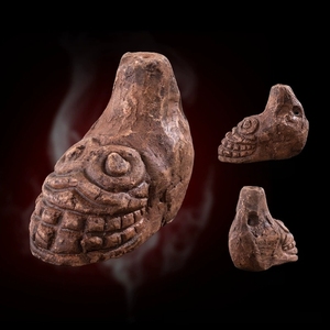 Aztec Pure Clay Whistle Parody Scream Decompression Pottery Horror Prank Novel Toy - Product Image 2