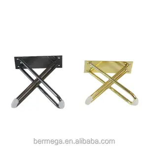 modern style simple design aluminum zinc iron 4 rods crossing sofa legs chair legs table feet