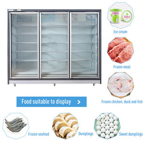 Réfrigérateur commercial <span class=keywords><strong>de</strong></span> refroidisseur d'affichage <span class=keywords><strong>de</strong></span> <span class=keywords><strong>porte</strong></span> en verre <span class=keywords><strong>de</strong></span> dégivrage automatique vertical - Product Image 3