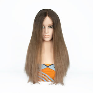 Peluca judía kosher de encaje HD, color rubio ceniza, cabello humano virgen europeo Remy, peluca judía con encaje superior para mujeres blancas, gran venta. - Product Image 2