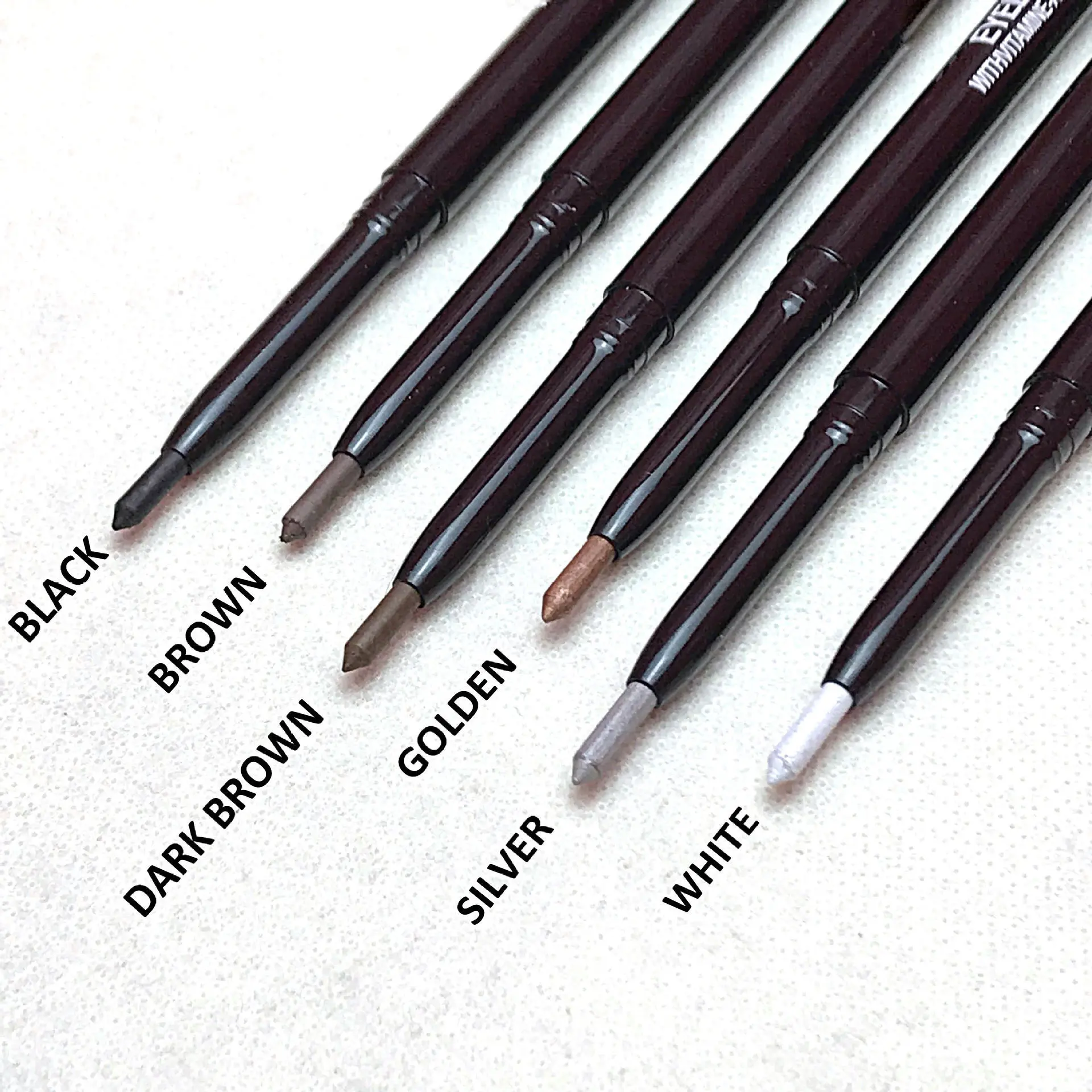 Penna per Eyeliner in Gel vendita diretta in fabbrica etichetta privata personalizzata matita colorata per Eyeliner bianco impermeabile a lunga durata
