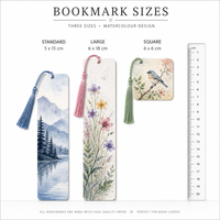Marque-pages personnalisés en carton avec pompon et illustration aquarelle pour lecteurs – Vente en gros pour fournisseurs