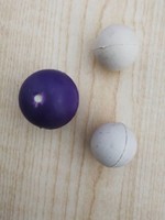 La pistola de colores disparó la munición de pelota de goma de silicona (fabricada en China)