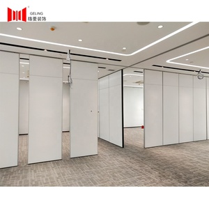 Bảng Màu Trắng <span class=keywords><strong>Mdf</strong></span> Bề Mặt Acoustic Soundproof Wood Operable Fold Phân Vùng Tường - Product Image 3