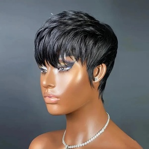 Fournisseur en Gros Perruques <span class=keywords><strong>Cheveux</strong></span> Humains Brésiliens Naturels Vierge Bruts Été Bouclés Type T Lace Bob Court Coupe Pixie - Product Image 6