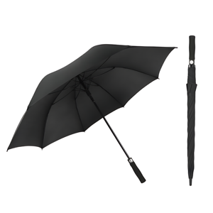 Wholesale Bulk Luxury Strong Ribs <b>Windproof</b> All Fiberglass <b>Umbrella</b> Classic Style Automatic Straight Handle 27 Inches Golf - Product Image 2