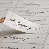 Etichette Adesive Personalizzate per Scatole in Carta Patinata, Impermeabili, con Logo del Marchio, Fustellate per Sigillare Confezioni e Scatole Regalo