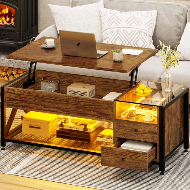 Wooden Cabinets High Quality Luxury Modern Design Tray Coffee Table Round Top Wood Coffee Table Living Room Furniture