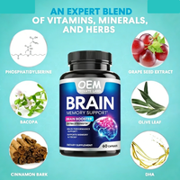 Complément alimentaire de haute qualité, nootropiques, capsules pour booster le cerveau, concentration, concentration accrue, bonne mémoire, capsules pour améliorer le cerveau