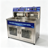 Machine à laver les chaussures multifonctionnelle commerciale en acier inoxydable, nettoyeur de baskets avec plusieurs brosses pour les blanchisseries