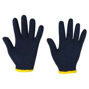 Guantes de Trabajo de Algodón Azul Oscuro de Calibre 10, Lavables, Resistentes y Tejidos a Mano, Más Vendidos - Product Image 2