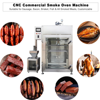 Four à fumage automatique pour saucisses 200 kg en acier inoxydable, machine industrielle de fumage, de cuisson à la vapeur et de séchage pour la transformation des saucisses