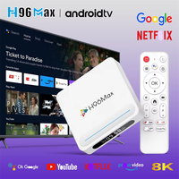 Boîtier TV H96 MAX H618 Plus Android 14 8K, Nouveauté, Vente Flash, avec Télécommande BT, 4 Go RAM, 32 Go ROM, pour l'Europe