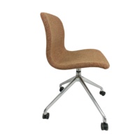Chaise de bureau pivotante moderne haut de gamme en métal aluminium coloré, écologique, pour hôtel, bar, salle à manger, hôpital, maison, salon