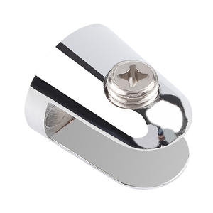 Pince à <span class=keywords><strong>verre</strong></span> fixe <span class=keywords><strong>en</strong></span> alliage de zinc <span class=keywords><strong>pour</strong></span> étagère <span class=keywords><strong>en</strong></span> <span class=keywords><strong>verre</strong></span> et contreplaqué <span class=keywords><strong>en</strong></span> bois - Product Image 2