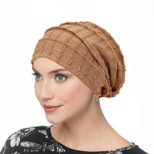 Bonnet chimio extensible doux en gros, couleur unie, bonnet intérieur, hijabs, bonnet musulman, foulards pour la tête, turban, chapeau, bonnets - Product Image 5