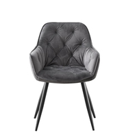 Fauteuil confortable en velours rembourré pour salon d'appartement, restaurant, bar à domicile