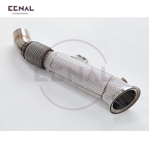 Ecnal pour BMW F22 F23 M240 3.0T 2013-2016, tuyau d'échappement haute performance en acier inoxydable avec bouclier thermique - Product Image 2