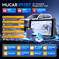 Herramienta de Diagnóstico MUCAR 892BT con IA, Actualizaciones Gratuitas de por Vida, Sistema Completo, 35 Reinicios, Codificación ECU, Escáner Automotriz Bidireccional OBD2