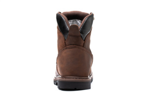 Bottes de travail en cuir de vachette vintage faites à la main avec protection d'été pour hommes à bout en acier élégant pour les saisons d'hiver et d'automne - Product Image 4