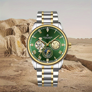 <span class=keywords><strong>Montre</strong></span> mécanique <span class=keywords><strong>automatique</strong></span> pour <span class=keywords><strong>homme</strong></span> LOUIE JUELEN, tendance, lumineuse, étanche, haut de gamme, simple, 20 mm - Product Image 4