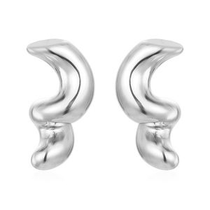 Boucles d'oreilles irrégulières personnalisées Bijoux Géométrie Elégant Hypoallergénique Boucles d'oreilles torsadées en acier inoxydable plaqué or pour femmes - Product Image 5