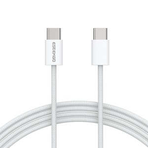 ESEEKGO G-111C 4FT Nylon Braided Type-C Type-C Cable 6A Fast Charging for Android/iOS Mobile Phones <b>Camera</b> Pure Copper - Product Image 2