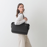 Sac fourre-tout de luxe antivol en cuir végétalien grainé, grande capacité, structuré, avec fermeture éclair, compatible ordinateur portable, élégant, pour les trajets quotidiens, sac à bandoulière
