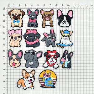 Customized New Cute Diy Chihuahua French Bulldog Clog Sandal Accessories Puppy Paws Shoes Decorations <b>Dogs</b> Mom Shoes Charms - Product Image 3