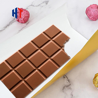 Papier d'emballage en aluminium de qualité alimentaire, résistant à l'humidité, imprimé, pour chocolat