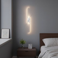 Lampu Dinding Modern Strip Nordik Berkualitas Tinggi untuk Dekorasi Rumah, Latar Belakang Ruang Tamu, Kamar Tidur, Lampu Dinding LED Modern