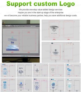 ถุงน้ำแข็ง LDPE แบบมีเชือกผูก น้ำหนักสุทธิหลากหลายขนาด 8 ปอนด์ 10 ปอนด์ 20 ปอนด์ ราคาโรงงานโดยตรง - Product Image 2