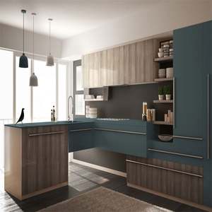 Cuisine complète, design en bois massif, armoires de cuisine modernes, fabrication chinoise - Product Image 2