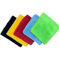 Chiffon en microfibre 40x40cm, tricoté chaîne, serviette de detailing automobile à poils longs et courts, absorbante, pour lavage de voiture, vaisselle, cuisine, serviette de séchage automobile