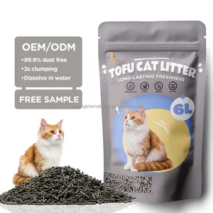 Precio barato desodorización fácil de descargar en el inodoro Premium Factory Eco-Friendly Tofu Kitty Cat Pet Sands Litter