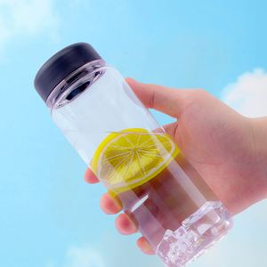 Botella de Agua Portátil de Tritán de 500 ml, Transparente, para Beber Directamente, para Gimnasio, Fitness, Senderismo, Ciclismo y Deportes - Product Image 1