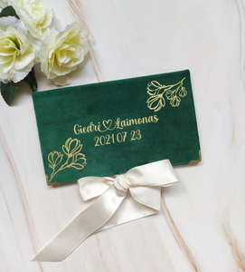 Enveloppe en velours pour cadeau de mariage, enveloppe à argent personnalisée, cadeau d'argent pour la remise des diplômes, enveloppe en tissu, cadeau d'argent pour un <span class=keywords><strong>anniversaire</strong></span> - Product Image 6